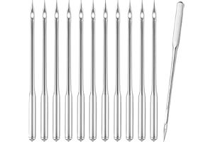 YQQYG 50 Pcs Size 100/16 Sewing Machine Needles, Heavy Duty Machine Needles for Thickened Fabrics, Universal Fit, Home Use