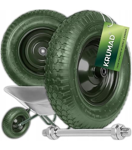 Zabi Luftreifen-Räder 225 Mm Durchmesser – Mit Kugellager, Tragkraft 50 Kg, Für Transportwagen & Geräte