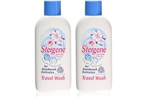 Stergene Care Travel Wash for Handwash Delicates - Laundry Detergent Liquid for Clothes 2 Pack + Cheeroo Magnet