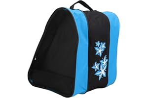 Salaty Single‑Shoulder Bag, Roller Skate Backpack, Three‑Layer Design for Kids Adults(Blue)
