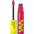MAYBELLINE New York Liquid Lipstick with Matte Finish, 16h Hold without Staining, Vegan Formula, Super Stay Matte Ink Moodmaker, No. 460 Optimiser, 5 ml