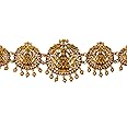 Nagneshi Art Gold-Plated Lakshmi Vaddanam Waist Belt for Women | Traditional Bridal Temple Kamarband Jewelry 16007