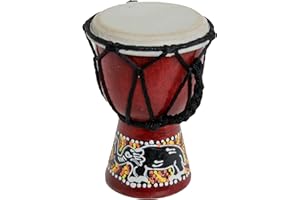 Kleine 15cm Deko Djembe Bongo Trommel Elefant Trommel