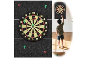 TUTAMAZ Dartboard Wandschutz, Wandumrandung für Dartboard, Dart Wandschutz, Filz Dartscheibe Wandschutz Selbstklebend Dartboard-Schutz für Wandschutz,Dartscheiben-Rückseite,Filz-Wandfliesen Kork Board 30x30cm