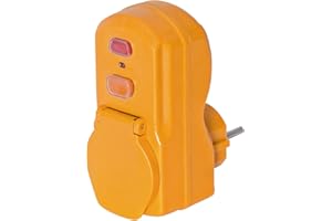Brennenstuhl Adapter ochrony osobistej BDI-A 2 30 IP54 / wtyczka ochrony osobistej do uzytku na zewnatrz (dwubiegunowy rozlacznik, 30mA)