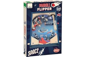 Vilac - Space pinball, Unique Vintage Design, from 5 Years, Wooden Children's Game, Boys and Girls Toys, 60cm x 40cm x 6cm