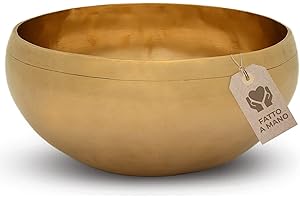 MASSAGE-EXPERT Campana Tibetana Piccola del Cuore, Ø 17,5 cm, 685 gr - Suono piacevolmente acuto per un efficace massaggio sonoro e musicoterapia nell’area della parte superiore del corpo, Qualità eccezionale