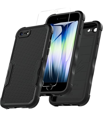 Speck CandyShell Lite Custodia IPhone SE/8/7/6S: Sottile, Flessibile E Protettiva, Colore Nero - 2