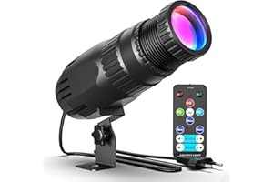 U`KING 20W LED Pin Spot Luce RGBW 4 in 1 Proiettore a Sfera da Discoteca 4 modalità Beam Spot Lights con Telecomando per Feste Matrimoni Spettacoli Bars Discoteca