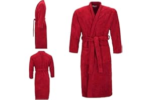 F4D Dressing Gown 100% Cotton 500 Gsm Shawl Bath Robes for Men, Soft Luxury Dressing Gowns for Women UK, Towelling Robe for Men Dryrobe_Silver_Small/Medium Mens Dressing Gown & Ladies Dressing Gowns