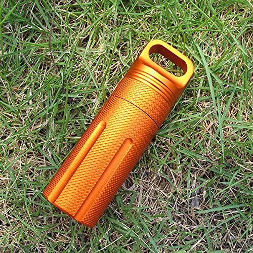 Wishfive Outdoor CNC Waterproof Pill Storage Case EDC Seal Canister Survival Emergency Container