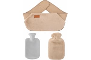 Varmvattenflaska Bä Beige, Värmeflaska med Överdrag för Mens