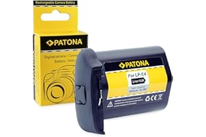 PATONA Batterie LP-E4 Compatible avec Canon EOS 1Ds Mark III, 1D Mark III/IV