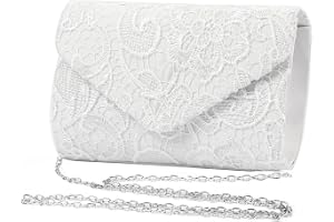 Zercart Dam spets aftonväskor spets blommig kuvert kuvertväska eleganta handväskor med axelrem satin axelväska crossbody väsk