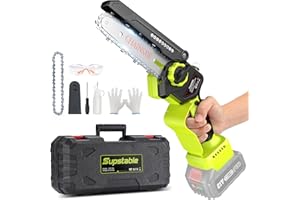 SUPSTABLE Mini motosega di ricambio per sega da potatura Makita, motosega elettrica a batteria da 6 pollici con oliatore automatico, motosega a mano per cesoie da potatura (senza batteria)