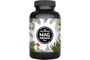 Magnesium Kapseln - 365 Stück (1 Jahr). 664mg je Kapsel, davon 400mg ELEMENTARES (reines) Magnesium - höherer Gehalt als Magn