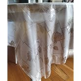 Home Direct Transparent PVC Tablecloth, Oilcloth Tablecloth, Table Protector, Rectangular 140 x 180 cm