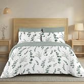H HANSEL HOME Duvet Cover for 150 cm Bed, 3 Pieces, Breathable, Soft Touch, 100% Microfibre, Duvet Cover 220 x 240 cm with 2