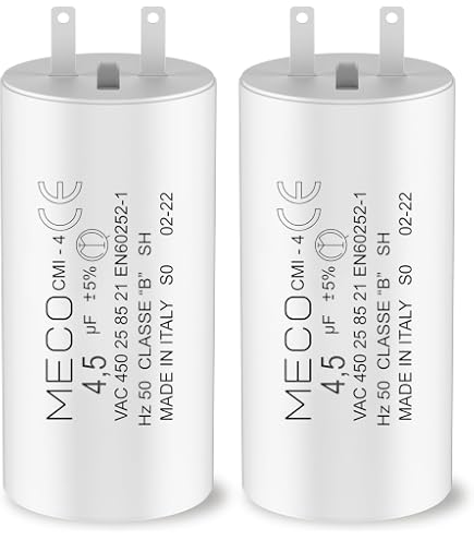 Lot De 2 Condensateurs 2,5 µF Pour Moteur Volet Roulant Somfy, Simu - 10 000 H, Faston 2,8 Mm