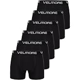 VELMORE 6&rsquo;lı Kutu Premium Erkek Boxer Likralı ve Pamuklu İ&ccedil; Giyim