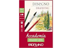 Fabriano Accademi Dess carta da disegno A5 14,8 x 21 cm bianco