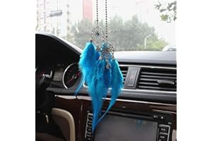 ZYSY Dreamcatcher Feather Dream Catcher for Wall Hanging Home Decor Ornaments Craft Decorations Car Pendant (Blue)
