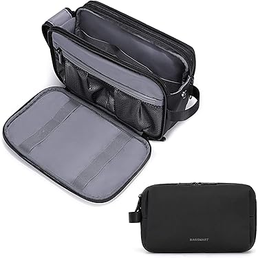 Trousse De Toilette De Voyage – Sac Cosmétique Portable En Nylon Mesh, Neuf