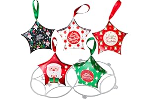 BOFUNX Stanzschablonen Weihnachten Stern Box 3D Sternebox Stanzform Metall Prägeschablonen Sternen Geschenkbox Stanzen Cutting Dies für Weihnachten Handwerk Geschenk