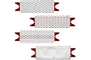 JIDRMC 4 sztuki pokrowców na mop do mopa z mikrofibry, nakładka zamienna do mopa Ultramax, części zamienne do wycieraczek podłogowych, do wszystkich twardych podłóg, delikatnych podłóg