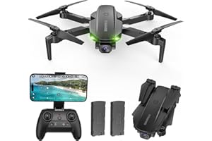 SIMREX X800 Mini Drone avec Caméra 1080P HD FPV, Quadcopter RC Pliable, Maintien d'altitude, Flip 3D, Mode sans tête, Cadeaux pour Enfants, Adultes, Débutant, Noir