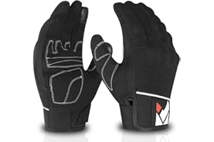 Katx Guanti protettivi per Moto da Moto Uomo Donna, Guanti corazzati in Pelle con nocche Fodera per Scooter Motocross ATV MTB Equitazione Abbigliamento da Corsa Casual