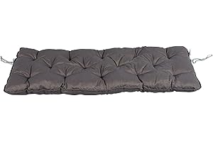 Meerweh Auflage für 2-er Bank, 120 x 50 cm, grau, Glanzeffekt, UV-beständig