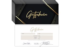 ‎EUMMEL Eummel 25 Zauberhafte Blanko Gutscheine zum selber Ausfüllen | Für Nagelstudio Friseur Kosmetik Massage Wellness Gastro Beauty etc. | Vorlage Gutscheinkarten Geschenkgutscheine