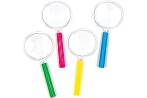 Baker Ross AV174 mini okulary powiększające - opakowanie 6 sztuk, nowość zabawki dla dzieci, idealne torby na przyjęcia lub do nauki na świeżym powietrzu, różne