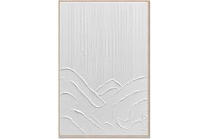 DekoArte - Bilder Wandbilder Wohnzimmer MAREA 60x90cm - Bilder mit Rahmen Farbe Holz im Lieferumfang enthalten