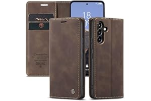 WENBABY Caseme Coque pour Xiaomi Mi 11T/11T Pro + 2 Pièces Verre Trempé,Etui Protection Housse Premium en Cuir PU, [Emplacements Cartes], Pochette Flip Case - Café