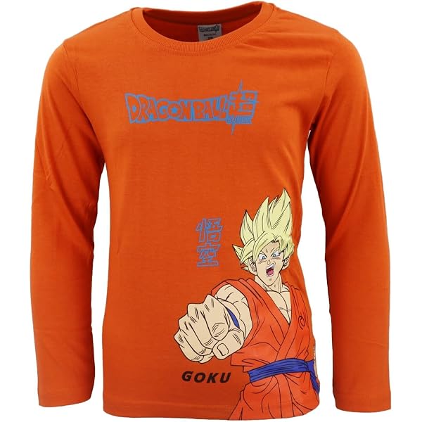 Dragon Ball Z Characters In Irregular Frames Long Sleeve Athletic