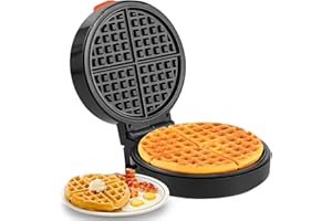 HIYAA Waffle Iron 1500 Watt Waffle Maker, Panini Grill, Waffle Toaster, Electric Grill, Cool Touch Technology, Non-Stick Coating, Continuously Adjustable Degree of Browning