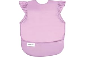 Tiny Twinkle Baby Bibs Proof Baby Bib Feeding Bibs for 0-24months Babies with Adjustable Side Closure Machine Washable Baby Food Bibs Super Light and Easily Wipe Clean with Food Crumb Catcher Pocket