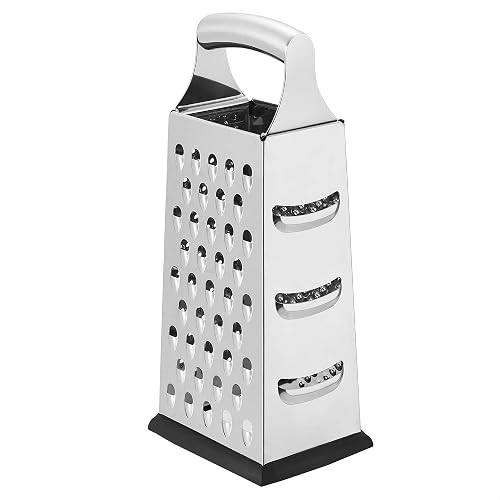 Amazon Basics Käsereibe, Edelstahl, 22,9 cm