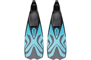 SEAC Azzurra, Pinne da Snorkeling per Adulti, Scarpetta Chiusa in Morbida Gomma Unisex Bambini