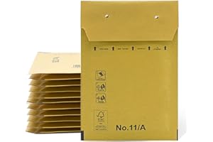 SIDI GLOBAL MARKET Sobres Acolchados, Sobres de Burbujas, Sobres Acolchados de Burbujas Kraft con Cierre Autoadhesivo, Bolsas para Envíos de Ropa, Sobres Acolchados Kraft - SIDI (100x165mm, 5 uds)