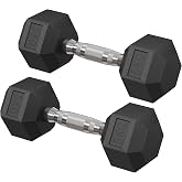 SONGMICS Hexagonal Dumbbell | Pesas y Mancuernas Para Entrenamiento, Fortalecimiento, Levantamiento de Pesas en Casa, Gimnasi