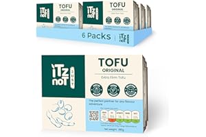 iTz noT JUST TOFU Original (Pack of 6 x 280g) | Vegan Tofu Block | High Protein Plant-Based Food | Nigari Coagulated | Gluten-Free & Low Fat | Versatile Cooking Ingredient for Healthy Meals