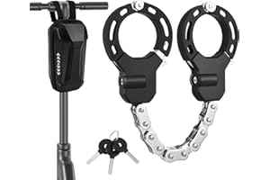 SenDeluz Candado Patinete Electrico, Candado Antirrobo de Doble Anillo, Candado Bicicleta, Alta Seguridad Antirrobo Candado Para Patinete Eléctrico, Antirrobo Bloqueo Para Bici, Carros Bebe