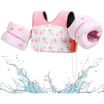 Zeraty Gilet Natation Enfants - Flotteurs Bande Bras Sécurisées | Pour 20-50 Lbs (2-6 Ans)