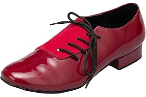 MINITOO Moda Hombre Tango Latino Baile Zapatos de Cuero L149