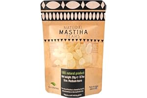 IconsGr Chios Mastiha Greek Tears Rubber, 100% Natural Mastic Packs from Mastic Growers (20 g Medium Tees)