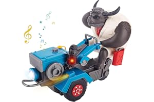 Berry President Tracteur Jouets électriques Voitures, véhicules d'ingénierie pour Enfants à Trois Roues Jouets, Jouets à Piles avec Lampes et Musique，Jouets pour garçons et Filles de Plus de 3 Ans