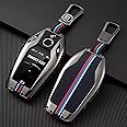 TERRIFI Case for BMW Display Key, Durable Zinc Alloy Smart Key Fob Cover, Fits BMW Models, Protective Shell